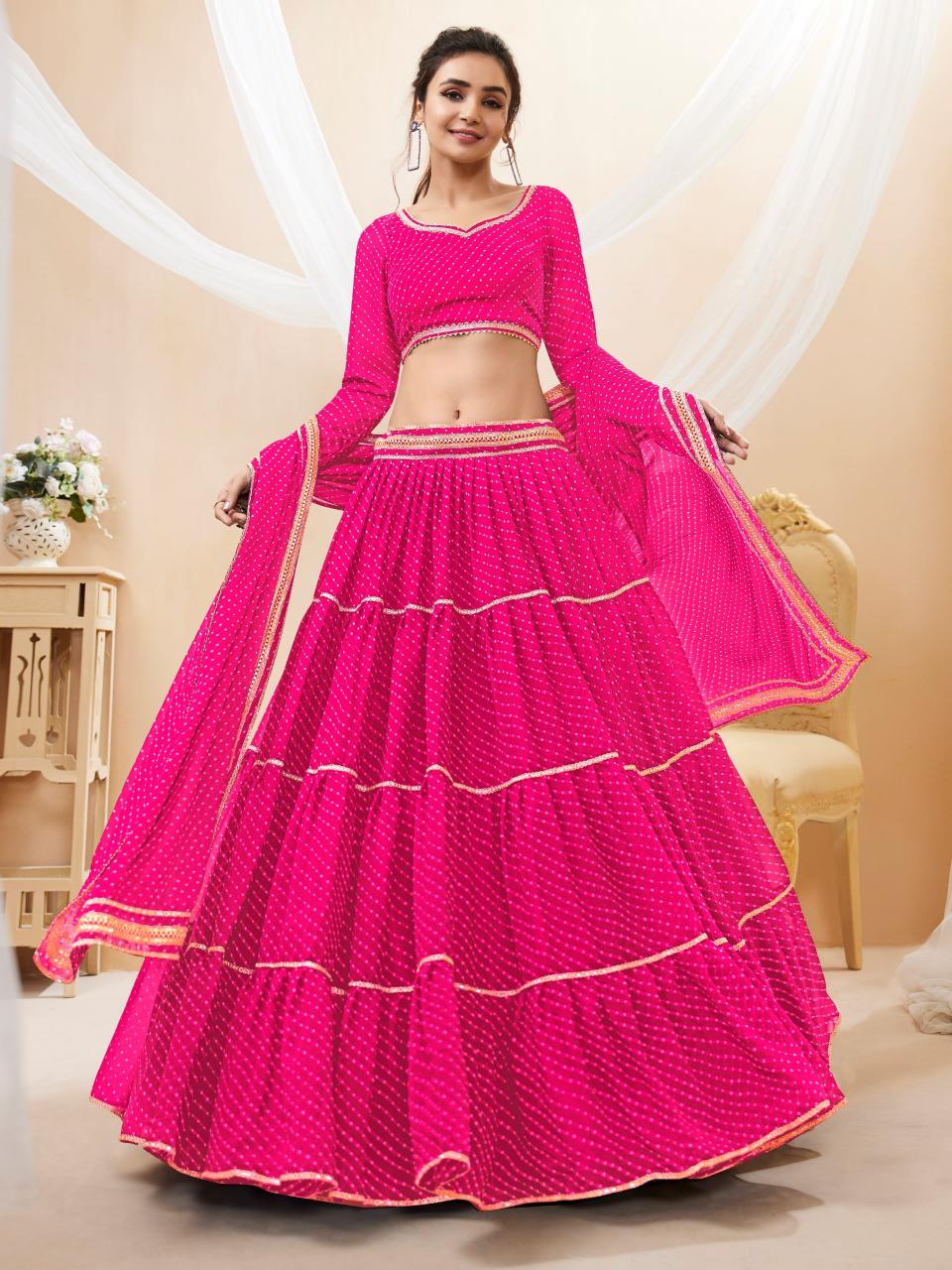 Sabella 602 Pink catalog best lehenga online in india