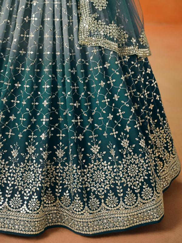 Sabella 7086 Dove Blue catalog best online shopping for lehenga in india