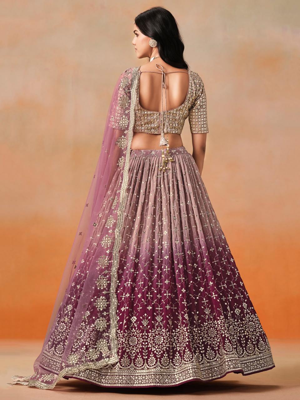 Sabella 7086 Maroon catalog best online lehenga sites in india
