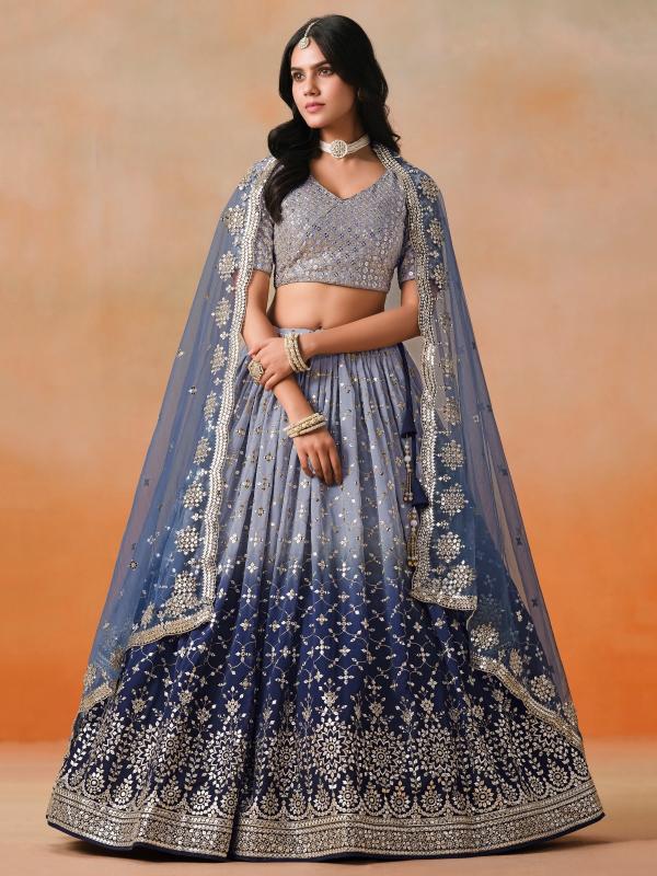 Sabella 7086 NavyBlue catalog designer bridal lehenga online shopping india
