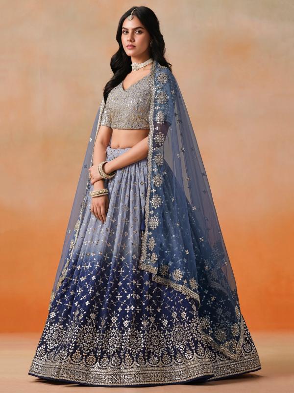 Sabella 7086 NavyBlue catalog designer bridal lehenga online shopping india