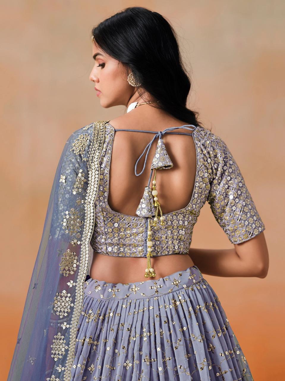 Sabella 7086 NavyBlue catalog designer bridal lehenga online shopping india