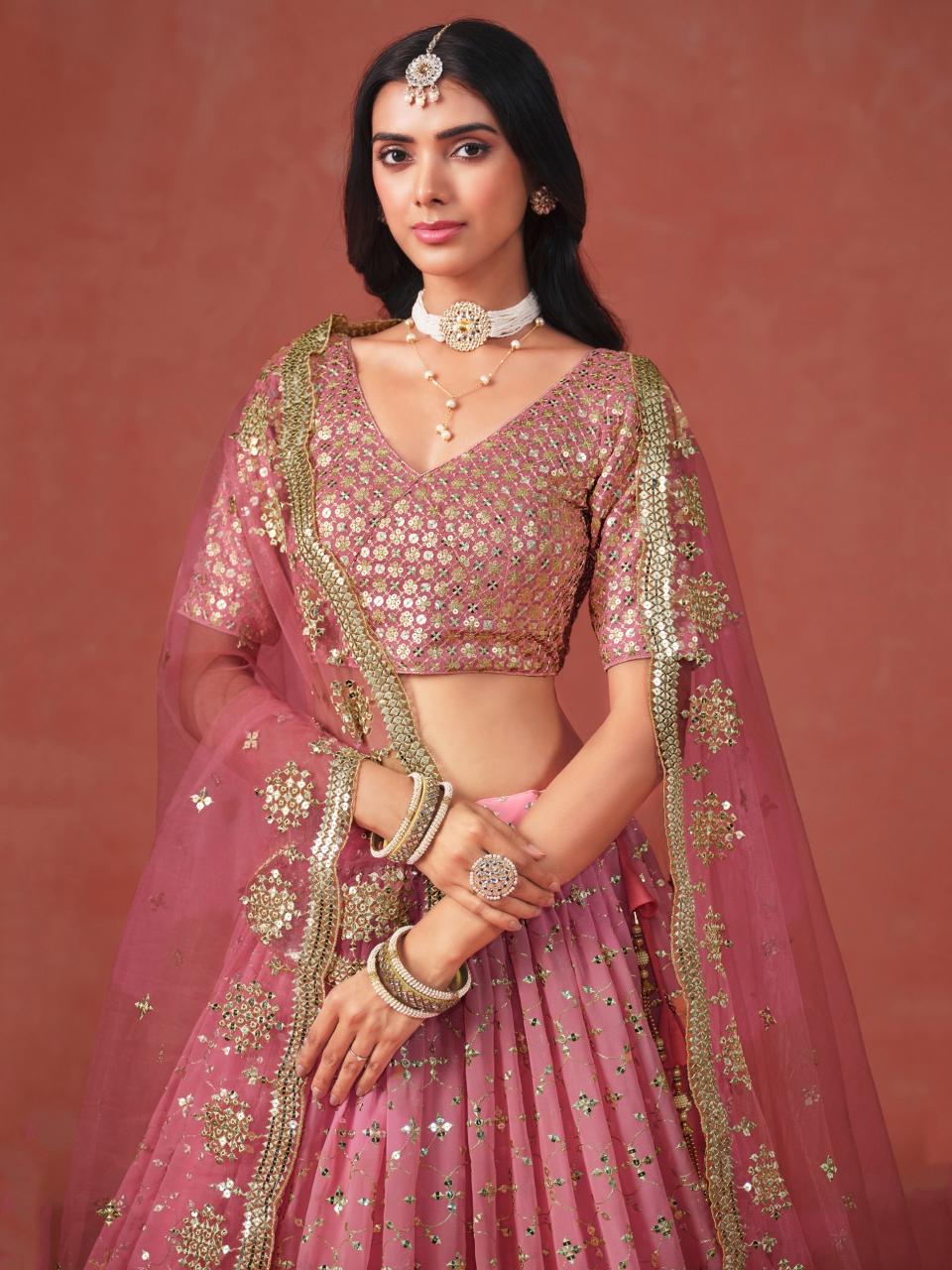 Sabella 7086 Peach catalog buy lehenga style online india