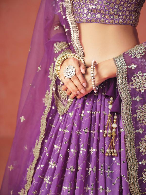 Sabella 7086 Purple catalog india bazaar online lehenga