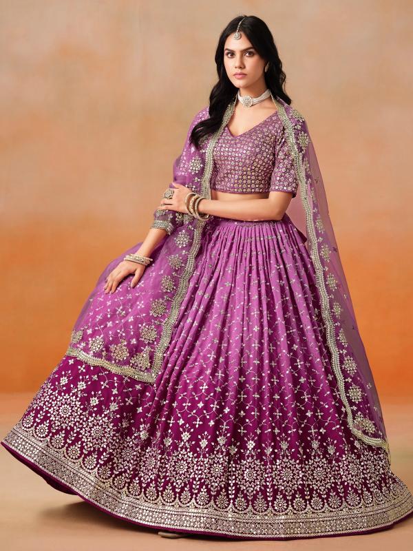 Sabella 7086 Rani Pink catalog best lehenga site in india 
