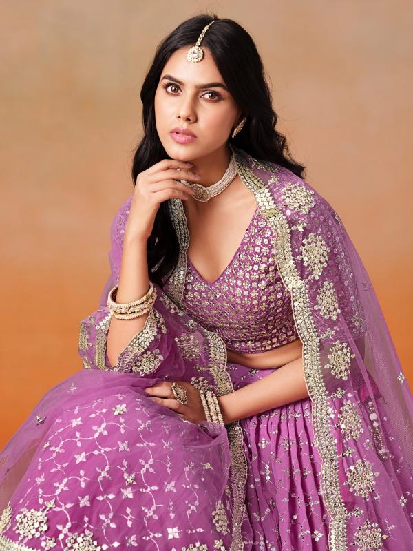 Sabella 7086 Rani Pink catalog best lehenga site in india 