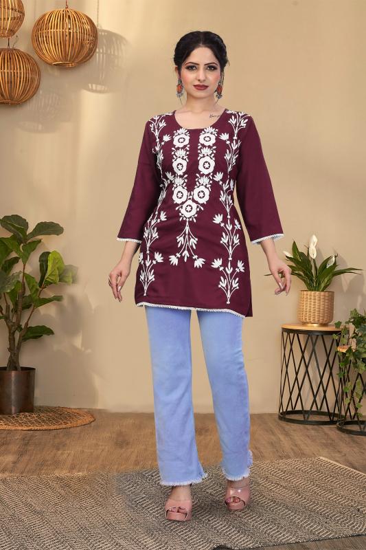 Sabella Money catalog ladies short kurtis online india