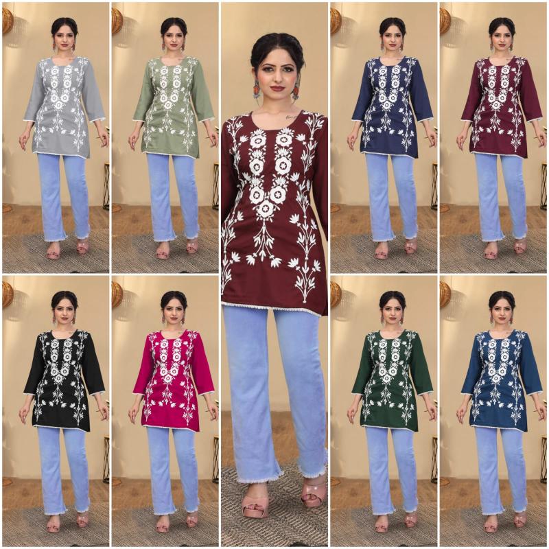 Sabella Money catalog ladies short kurtis online india