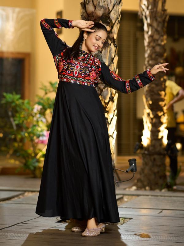 Sabella Navratri catalog indian black kurti
