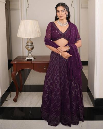 Sabella Nikhar Hit catalog Georgette wedding lehenga choli online india
