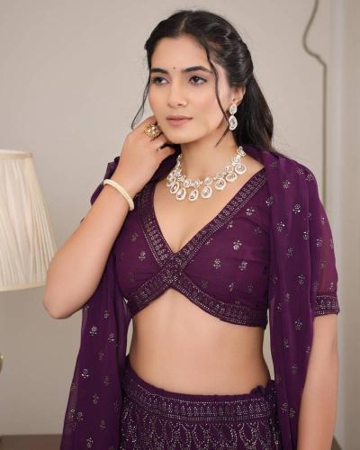 Sabella Nikhar Hit catalog Georgette wedding lehenga choli online india