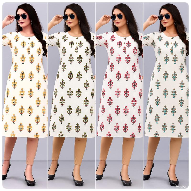 Sabella Rayon white catalog white kurti online india