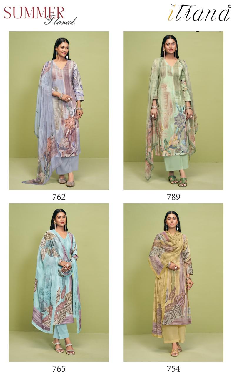 Sahiba Itrana Summer Floral catalog wholesale salwar kameez market in bangalore 