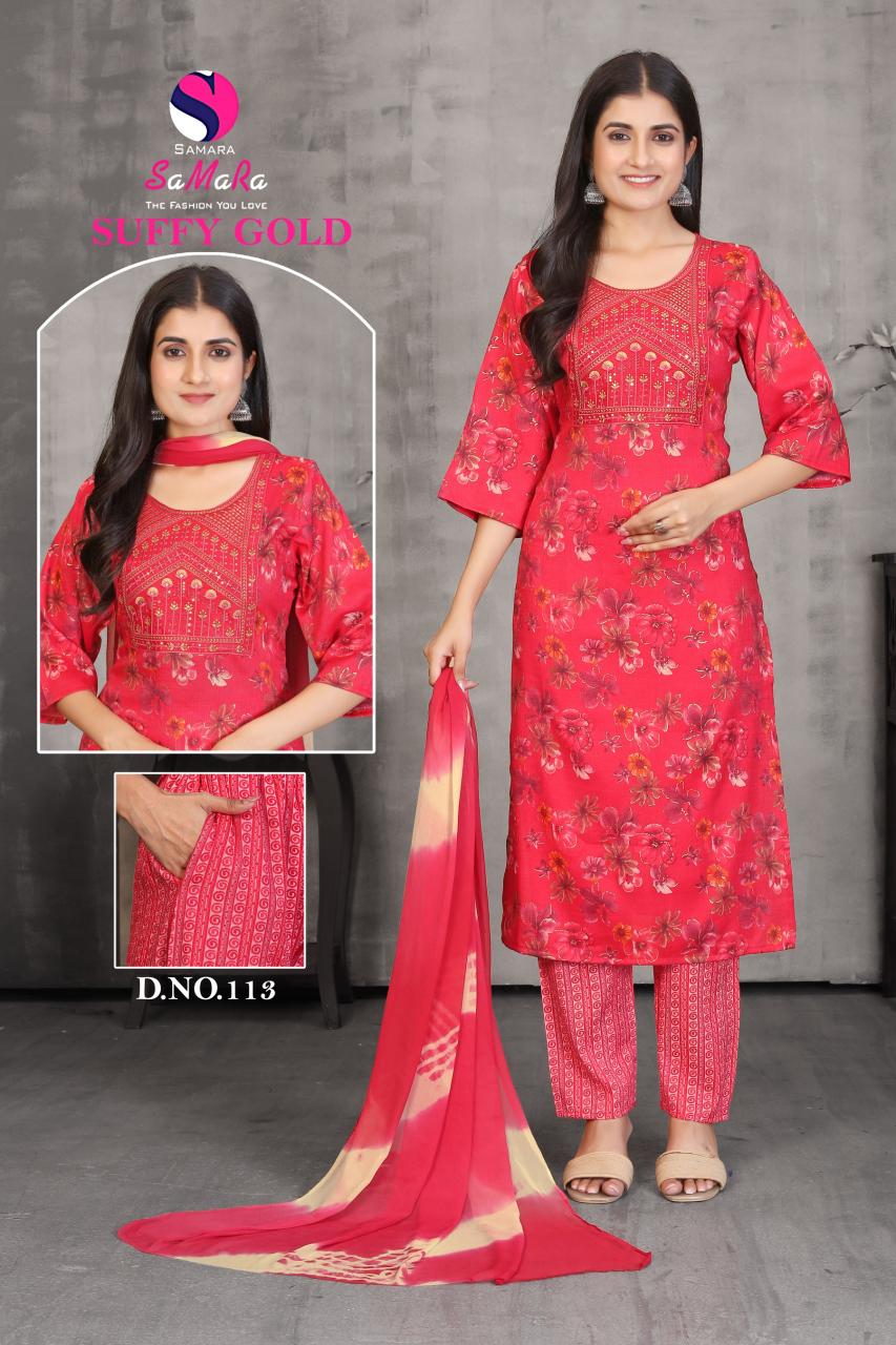 Samara Suffy Gold vol 2 catalog designer kurti manufacturer in india