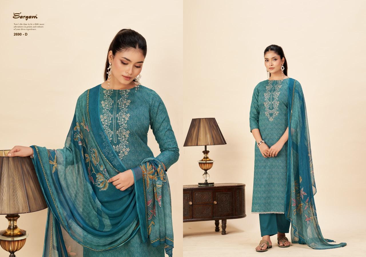 Sargam Lily catalog dress materials in surat