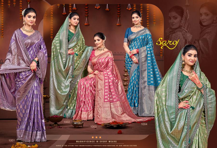 Saroj Man maryada silk saroski vol.1 50*600 silk saree surat with price wholesale