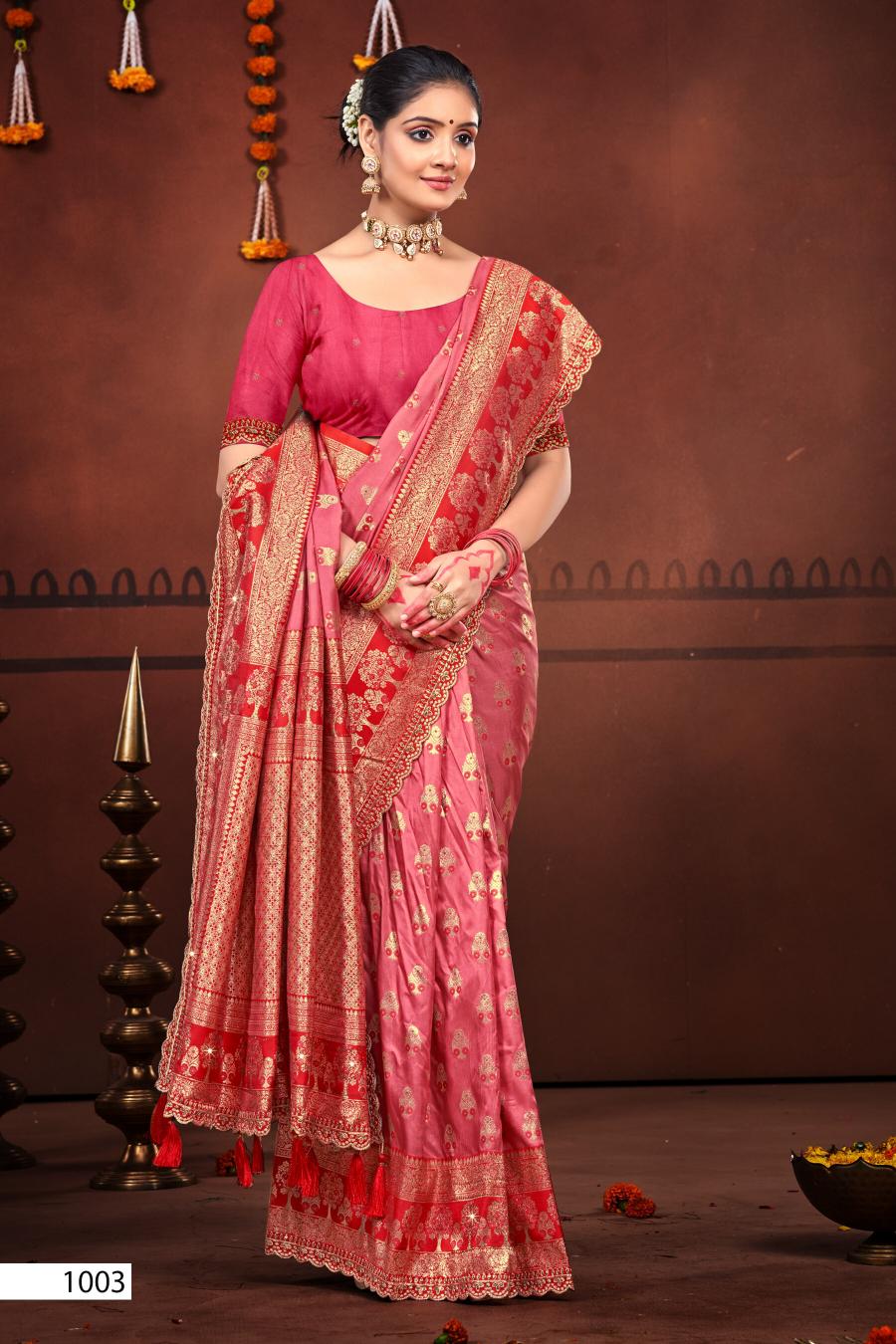 Saroj Man maryada silk saroski vol.2 50*600 silk saree surat with price wholesale