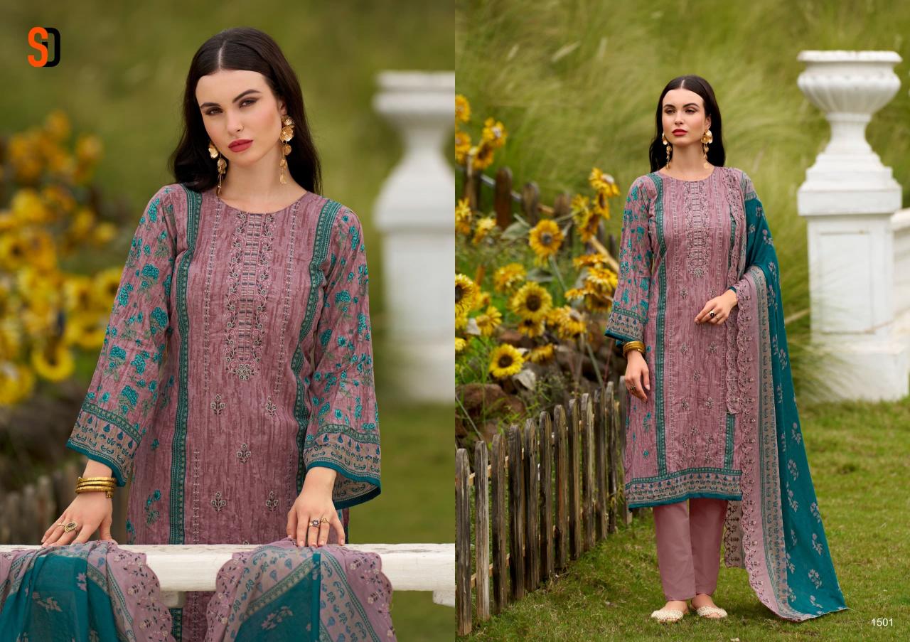Sharaddha Bin Saeed Vol 15 catalog wholesale market for pakistani suits in hyderabad