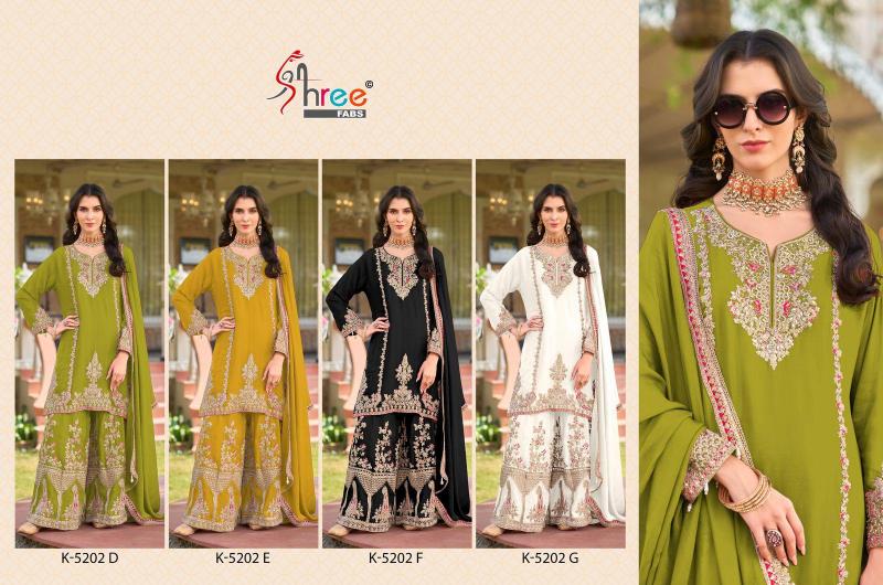Shree Fabs K 5202 DEFG catalog pakistani suits wholesalers in surat