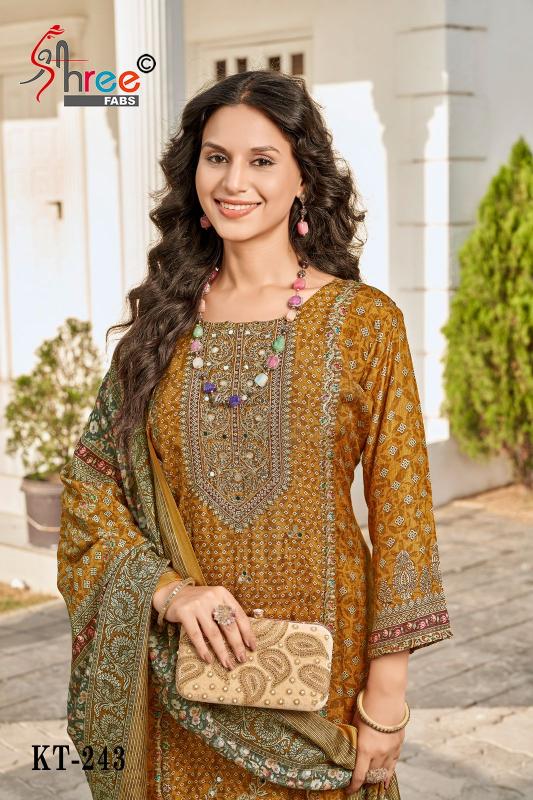 Shree Fabs KT 243 catalog wholesale dealers of pakistani suits in delhi