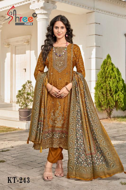 Shree Fabs KT 243 catalog wholesale dealers of pakistani suits in delhi