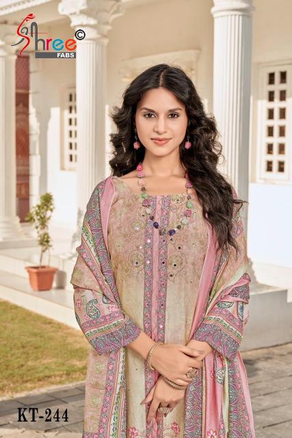 Shree Fabs KT 244 catalog unstitched pakistani suits wholesale