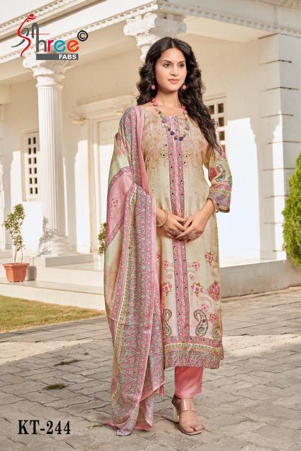 Shree Fabs KT 244 catalog unstitched pakistani suits wholesale