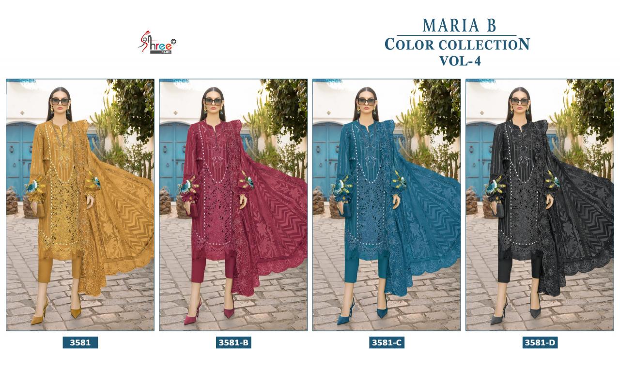Shree Fabs Maria B Colour Collection vol 4 catalog pakistani suits wholesalers in hyderabad