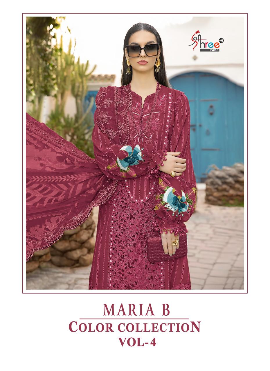 Shree Fabs Maria B Colour Collection vol 4 catalog pakistani suits wholesalers in hyderabad