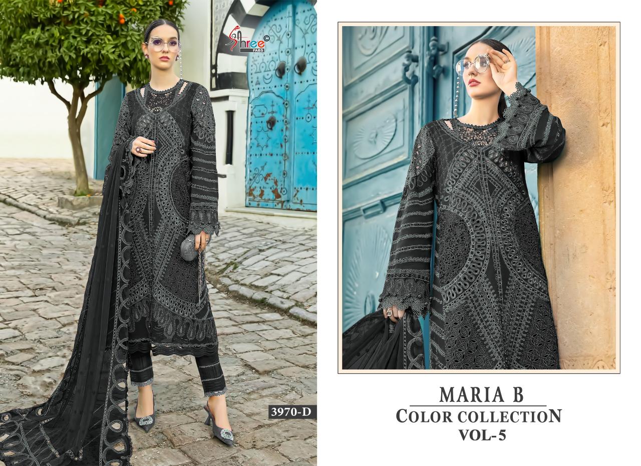 Shree Fabs Maria B Colour Collection vol 5 catalog pakistani brand salwar suit wholesaler