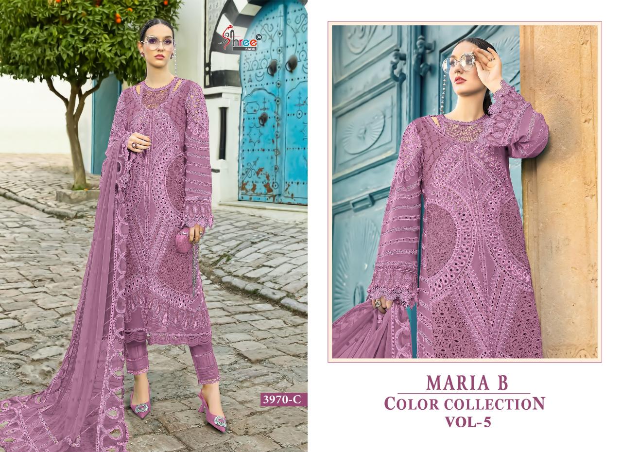 Shree Fabs Maria B Colour Collection vol 5 catalog pakistani brand salwar suit wholesaler
