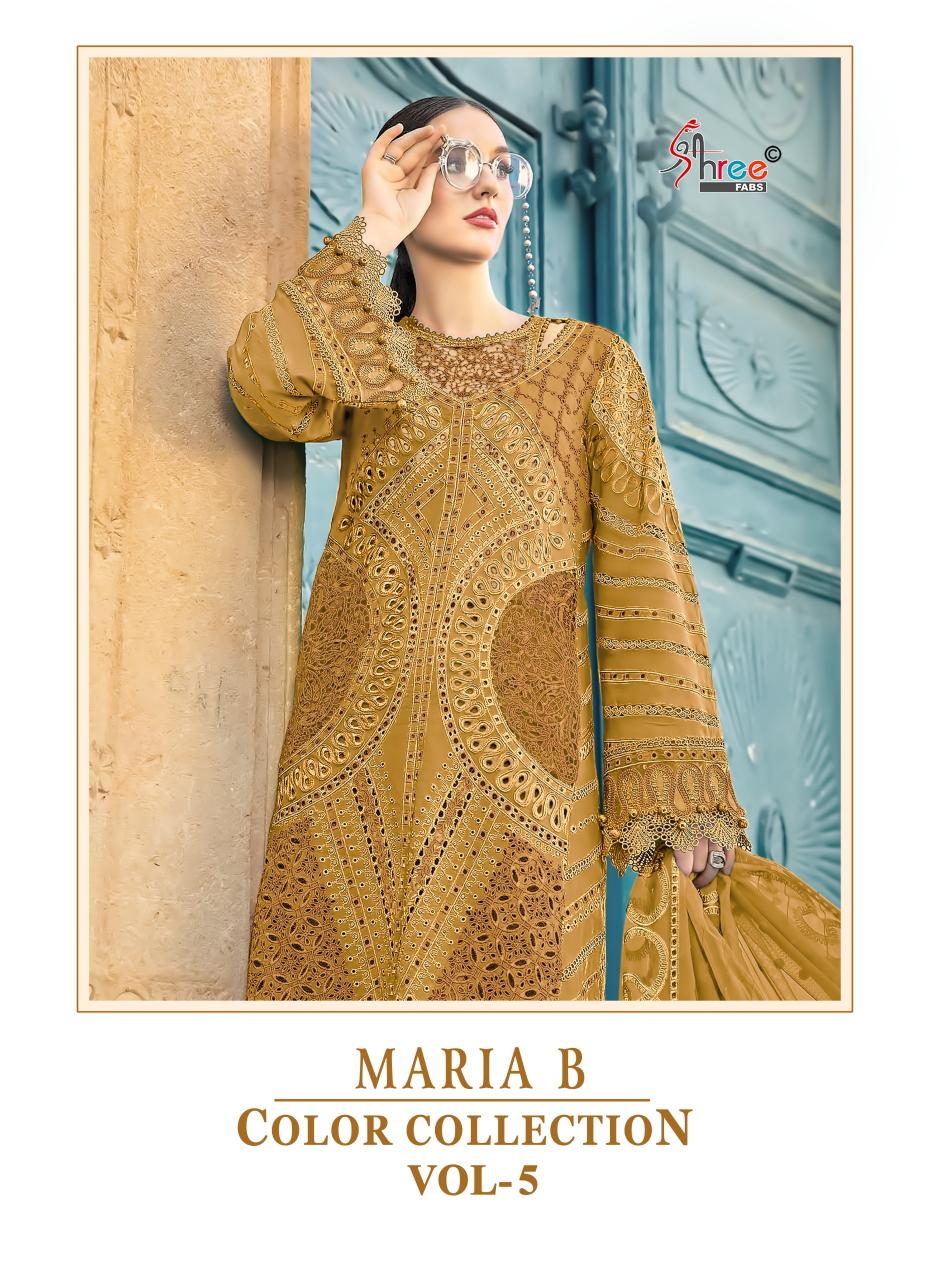 Shree Fabs Maria B Colour Collection vol 5 catalog pakistani brand salwar suit wholesaler