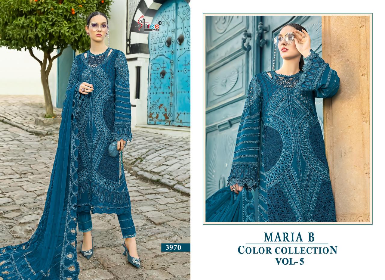 Shree Fabs Maria B Colour Collection vol 5 catalog pakistani brand salwar suit wholesaler