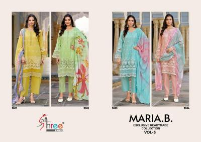 Shree Fabs Maria B Exclusive Readymade Vol 3 catalog wholesale pakistani suits in chennai