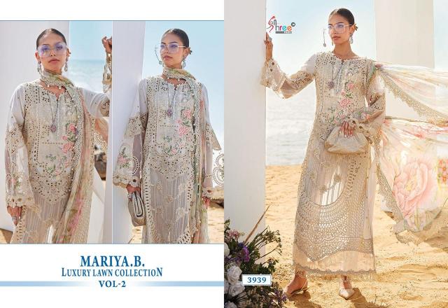 Shree Fabs Mariya B Luxury Lawn Collection Vol 2 catalog Chiffon Dupatta different designs of pakistani suits