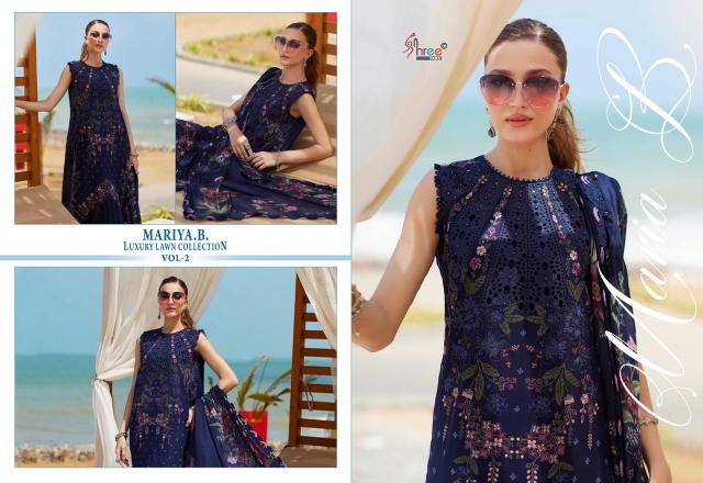 Shree Fabs Mariya B Luxury Lawn Collection Vol 2 catalog Chiffon Dupatta different designs of pakistani suits