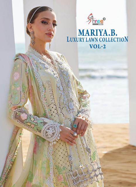 Shree Fabs Mariya B Luxury Lawn Collection Vol 2 catalog Chiffon Dupatta different designs of pakistani suits