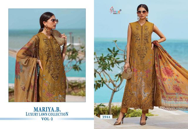 Shree Fabs Mariya B Luxury Lawn Collection Vol 2 catalog Chiffon Dupatta different designs of pakistani suits