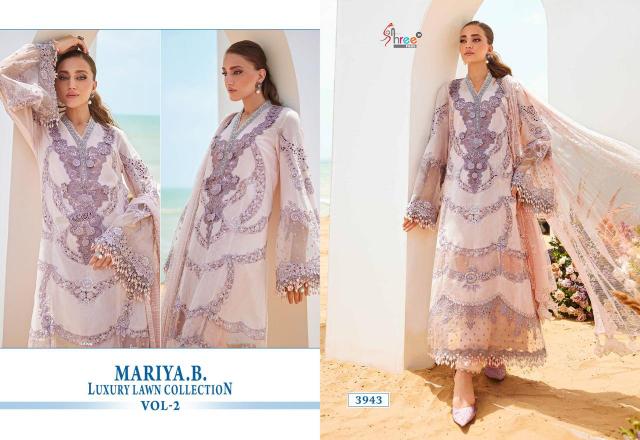 Shree Fabs Mariya B Luxury Lawn Collection Vol 2 catalog Chiffon Dupatta different designs of pakistani suits