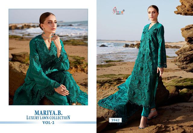 Shree Fabs Mariya B Luxury Lawn Collection Vol 2 catalog Chiffon Dupatta different designs of pakistani suits