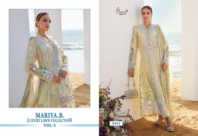 Shree Fabs Mariya B Luxury Lawn Collection Vol 2 catalog Chiffon Dupatta different designs of pakistani suits