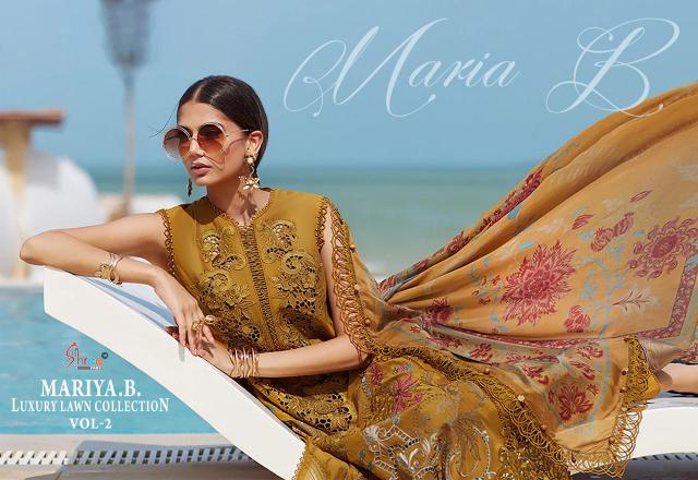 Shree Fabs Mariya B Luxury Lawn Collection Vol 2 catalog Cotton Dupatta designer suits pakistani suits online