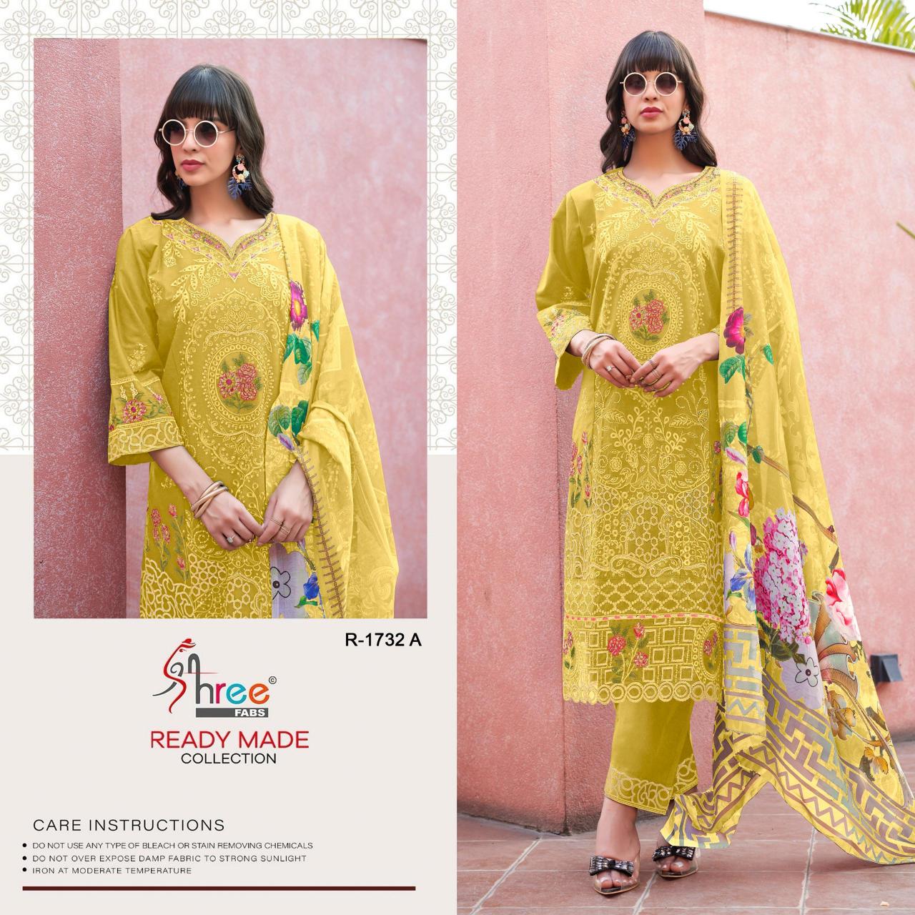 Shree Fabs R 1732 catalog golden salwar suit pakistani 