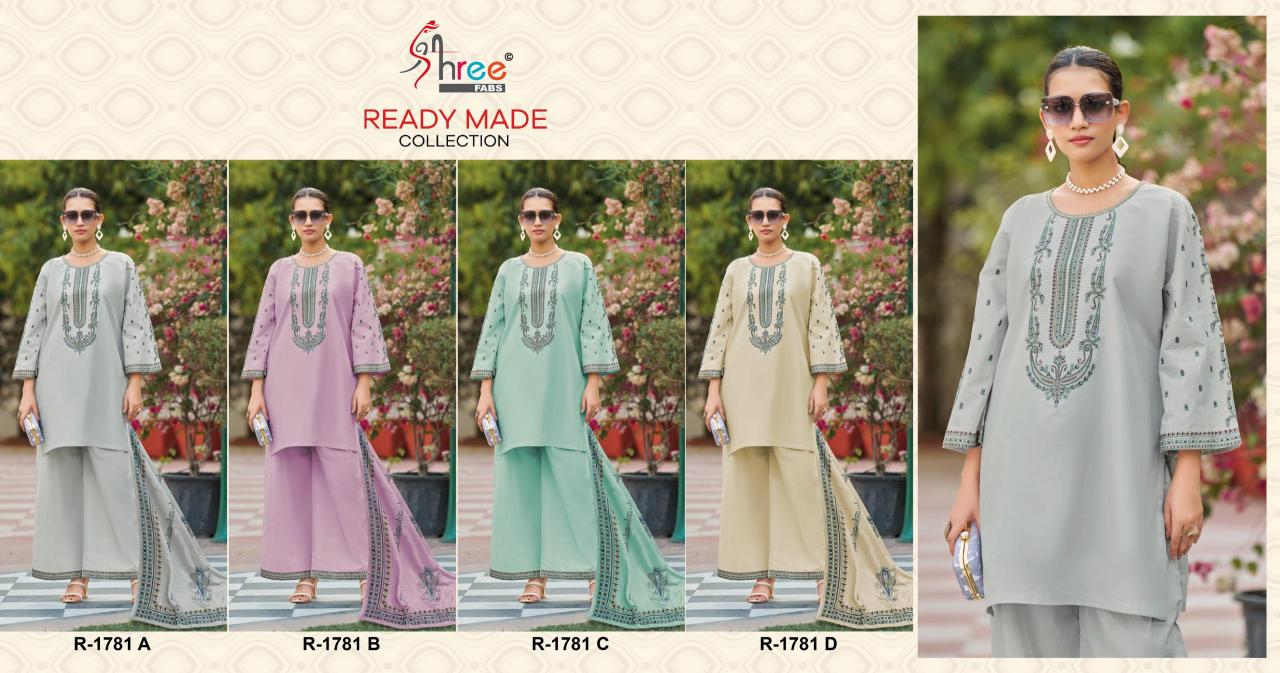 Shree Fabs R 1781 catalog wholesale pakistani suits in kashmir