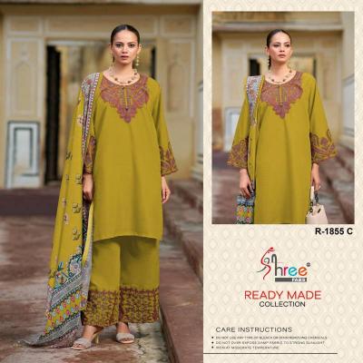 Shree Fabs R 1855 catalog wholesale pakistani suits new delhi