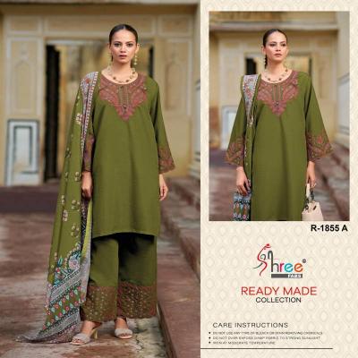 Shree Fabs R 1855 catalog wholesale pakistani suits new delhi