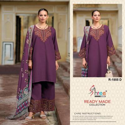 Shree Fabs R 1855 catalog wholesale pakistani suits new delhi