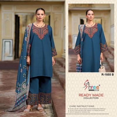 Shree Fabs R 1855 catalog wholesale pakistani suits new delhi