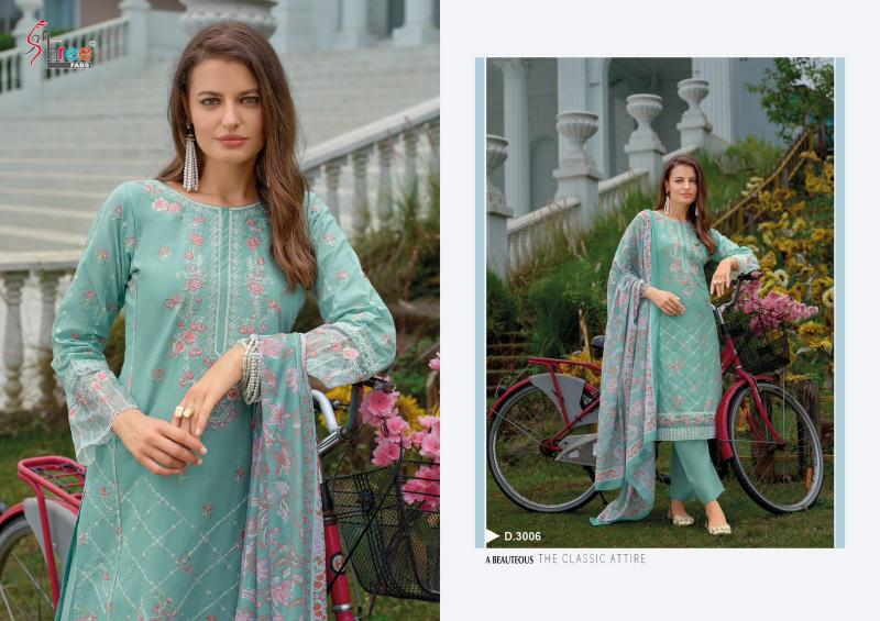 Shree Fabs Tasrif Premium Lawn Collection Vol 3 catalog Chiffon Dupatta pakistani suits online shopping usa