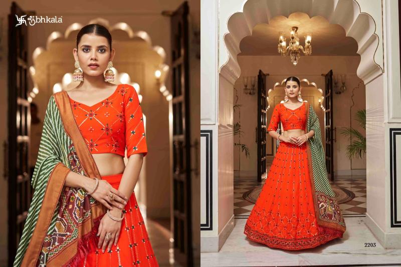 Shubhkala Bridesmaid Vol 24 Nx catalog brocade lehenga online india